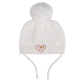 LITTLE A Bear Knitted Pom Hat